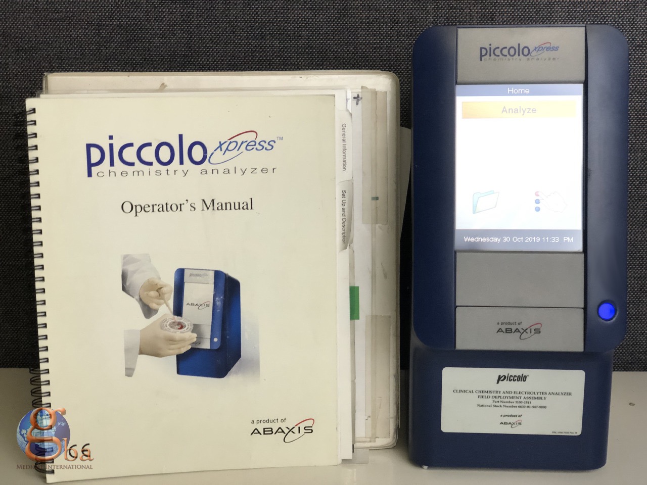 Abaxis Piccolo Xpress Express Chemistry Blood Analyzer 11001000 Lab
