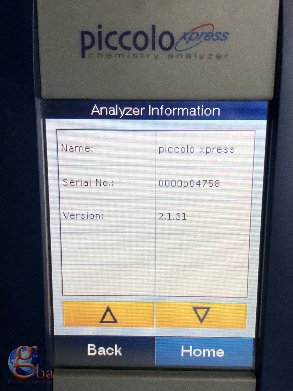 Abaxis Piccolo Xpress Express Chemistry Blood Analyzer 11001000 Lab
